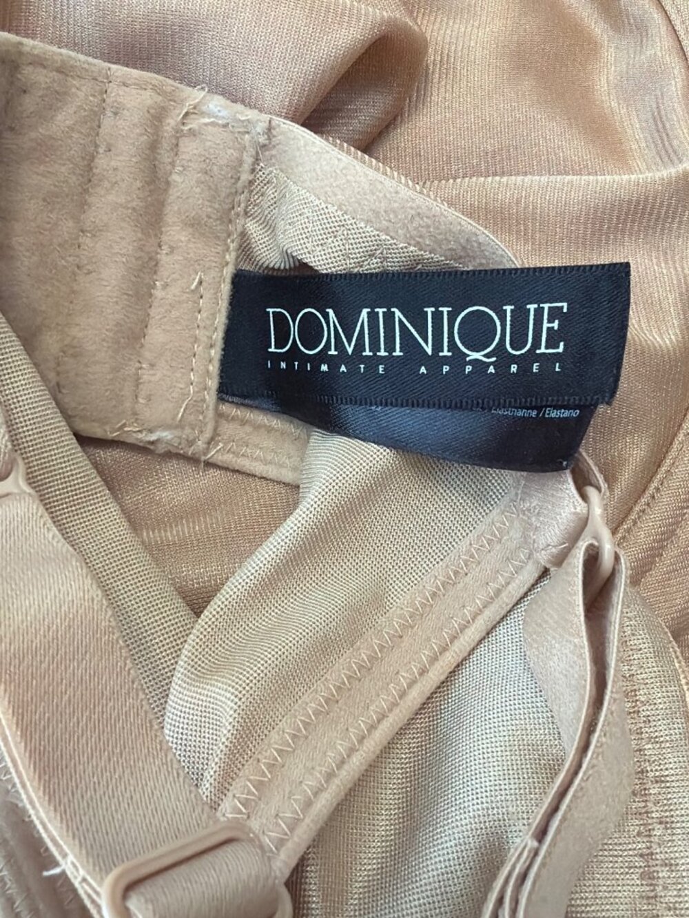 Dominique Womens Beige Full Coverage Underwire Bra 46D Nylon Blend - Picture 4 of 4